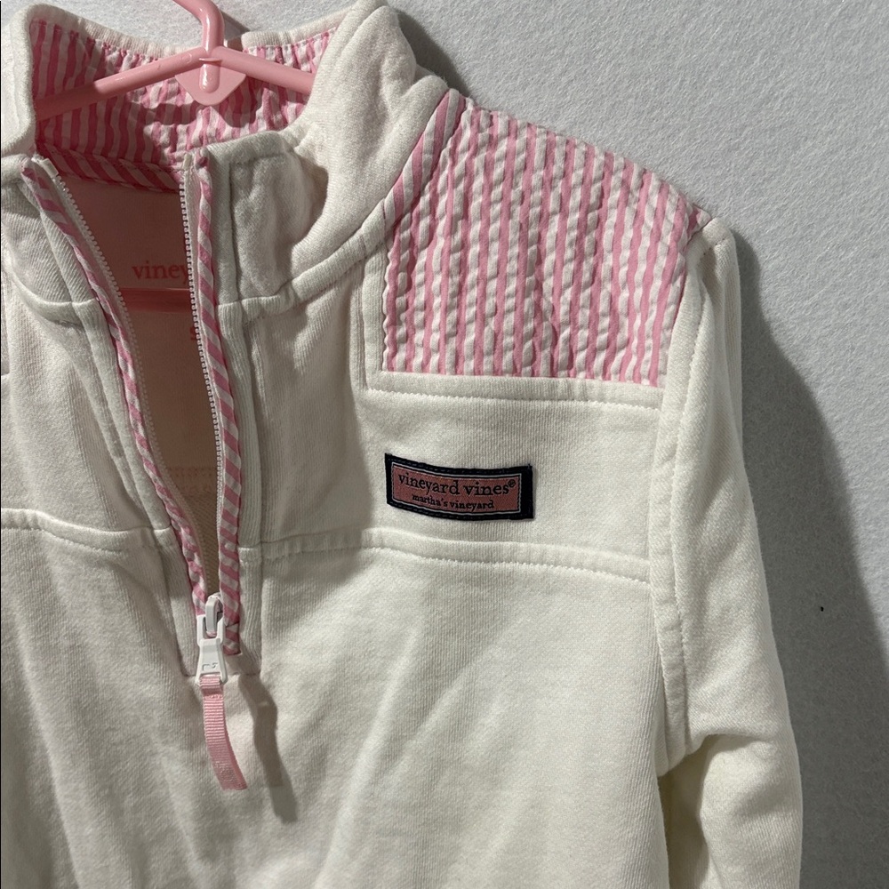 Vineyard Vines Girls’ 100% Cotton The Shep Shirt Quarter Zip Pullover - Picture 4 of 9